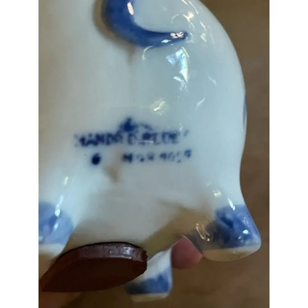 pig bank blue delft
